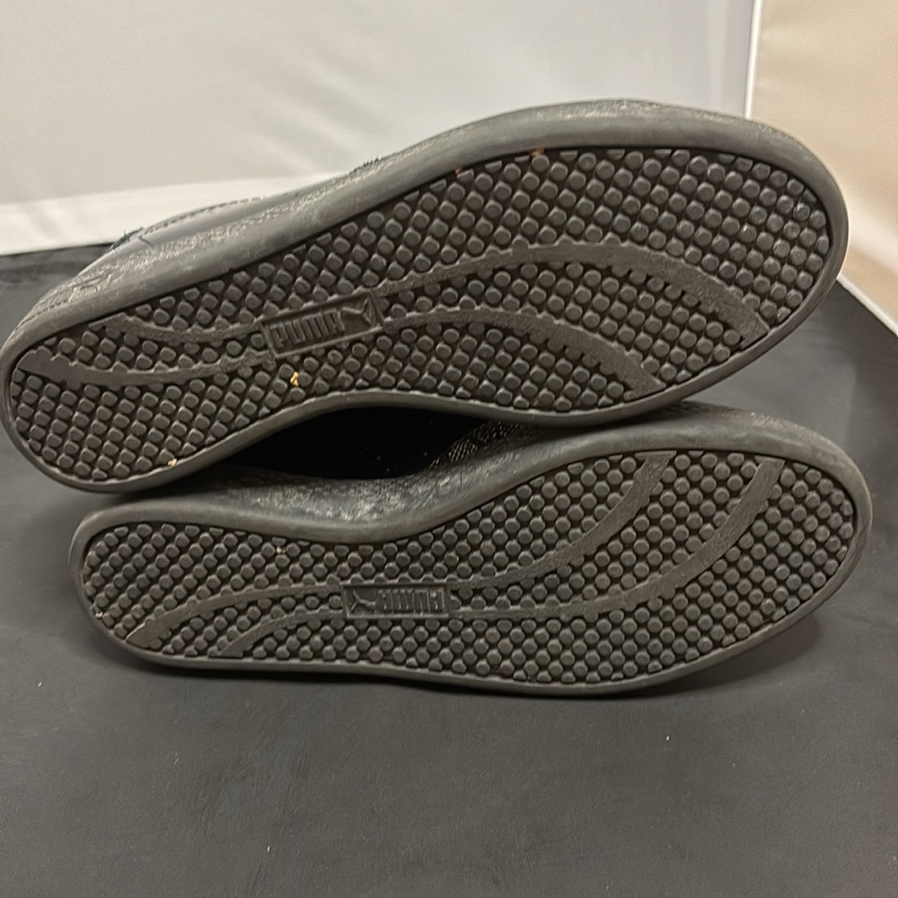 PUMA Women’s Match Lo Print Snake Sneakers – Black/Gold – Size 7 - Picture 11 of 12